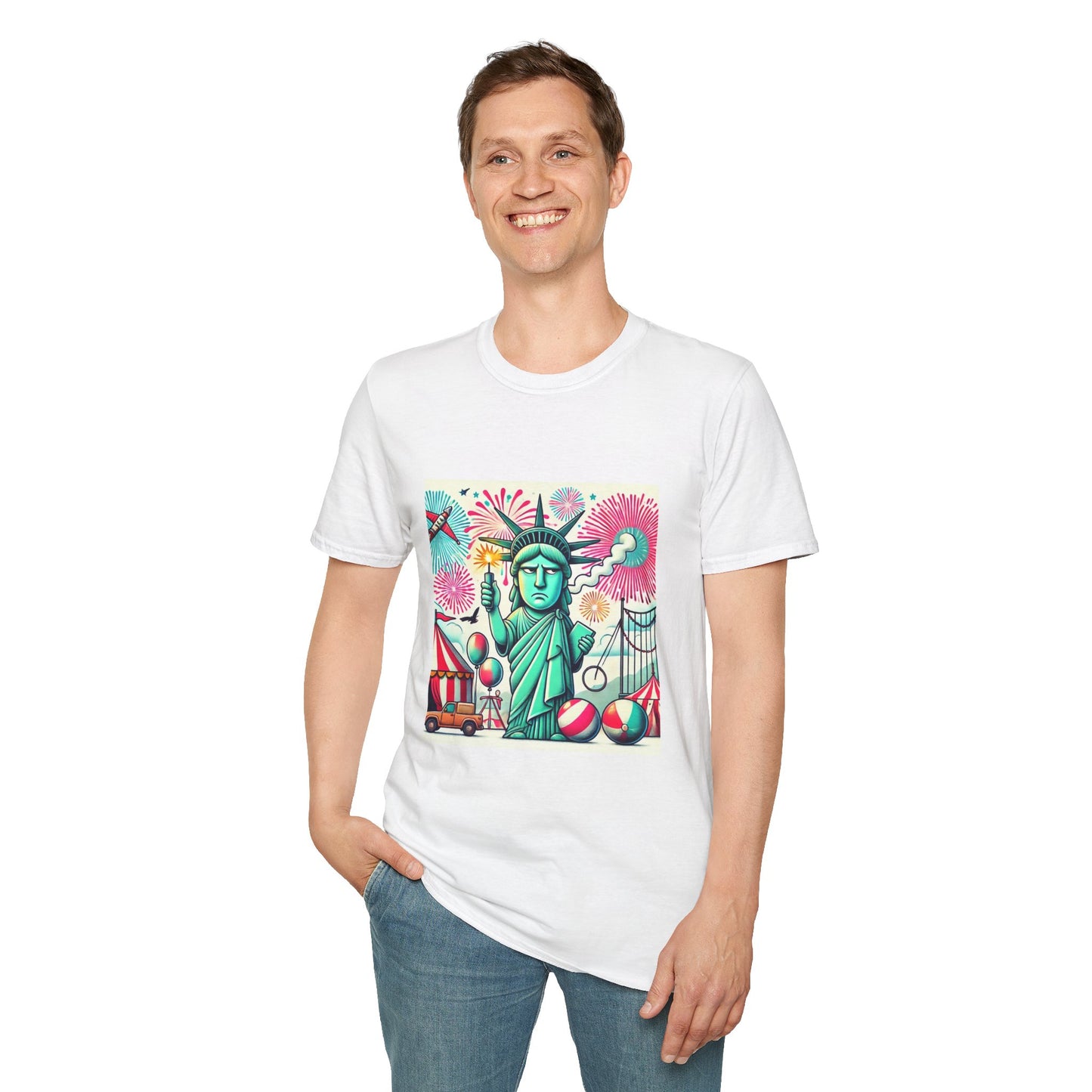 Unisex T-Shirt 4th of July Circus Graphic Tee