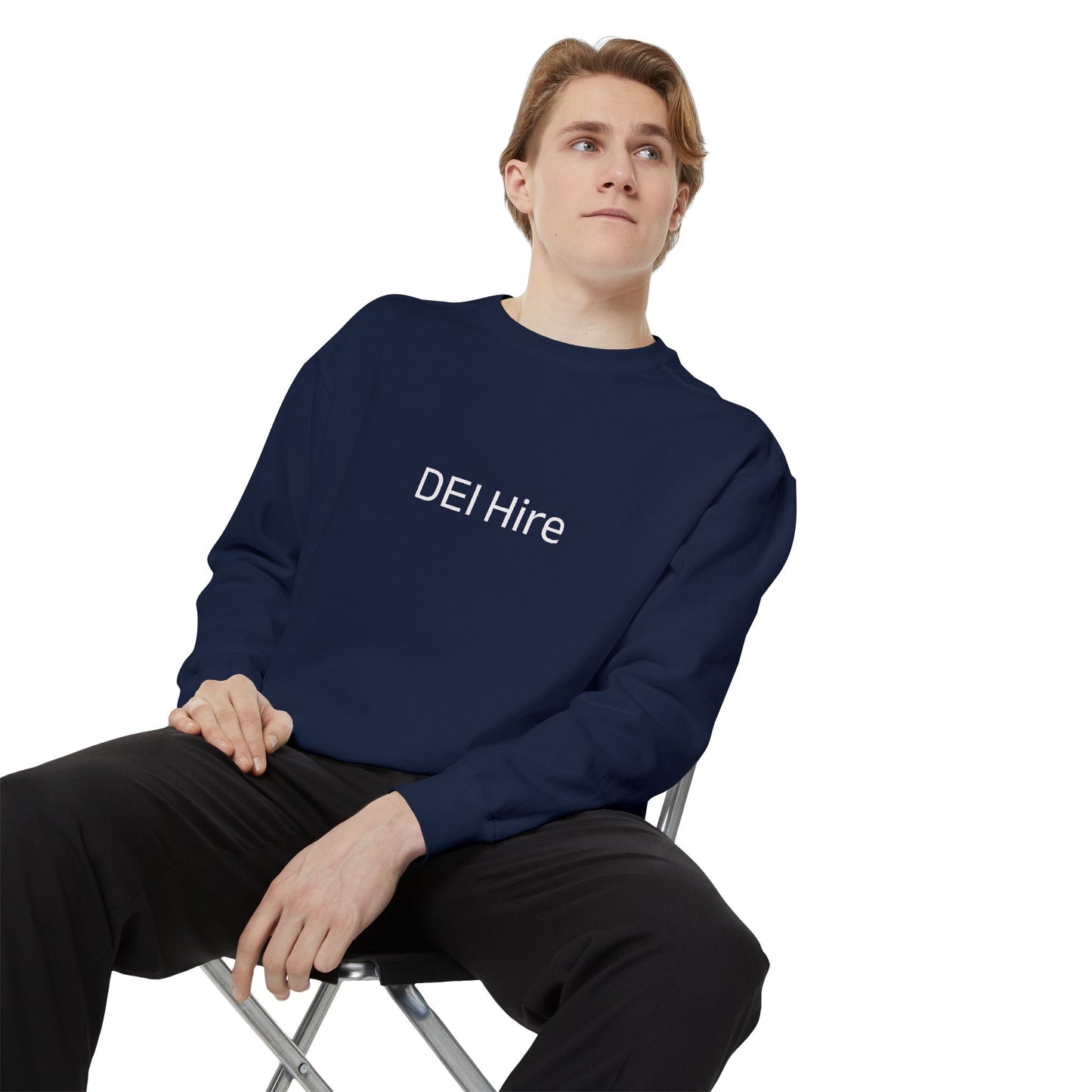 DEI Hire Garment-Dyed Sweatshirt