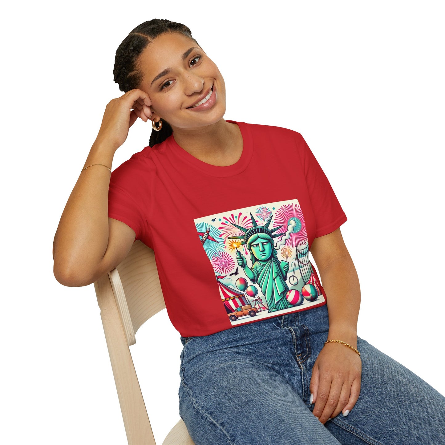 Unisex T-Shirt 4th of July Circus Graphic Tee