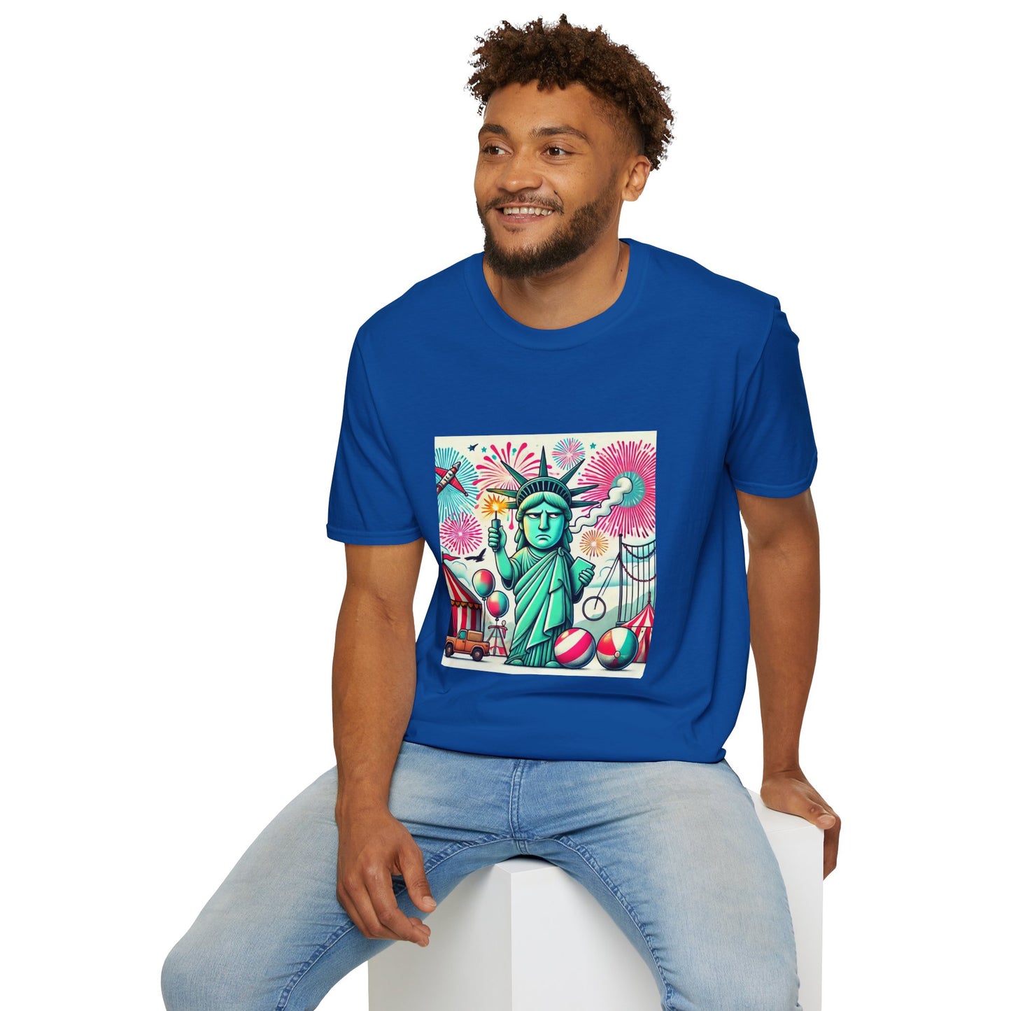 Unisex T-Shirt 4th of July Circus Graphic Tee